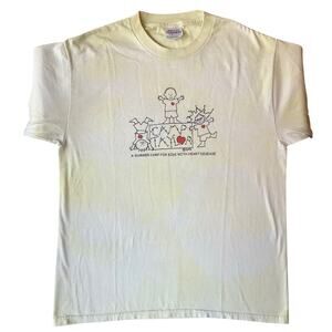 Hanes Men’s Short Sleeve T-shirt size M (38-40), Tie Dye Yellow, Camp Taylor